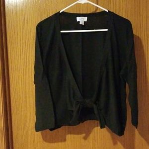 Loft black 3/4 length sleeve & front tie
